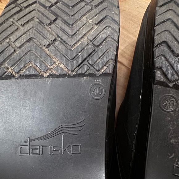 Dansko Black Professional Oiled Leather Clog size EU 40 Nursing Medical Comfort - Picture 9 of 9